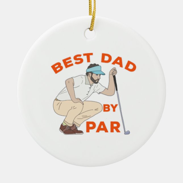 Adorno De Cerámica Mejor Papá Por Par (Frente)