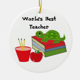Adorno De Cerámica Mejor Profesor del Mundo