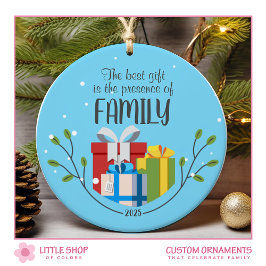 Adorno De Cerámica Mejor regalo es foto personalizable de la familia