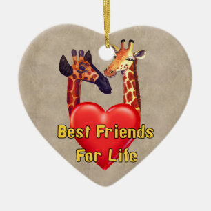 Adorno De Cerámica Mejores amigos