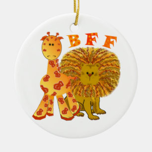 Adorno De Cerámica Mejores amigos de BFF para siempre