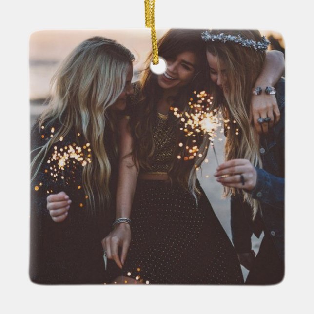 Adorno De Cerámica Mejores amigos de la Moda moderna (Anverso)