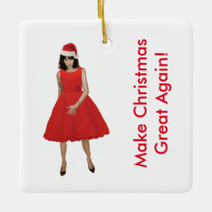 Adorno De Cerámica Melania, ¡Haz que los Navidades vuelvan a ser gran