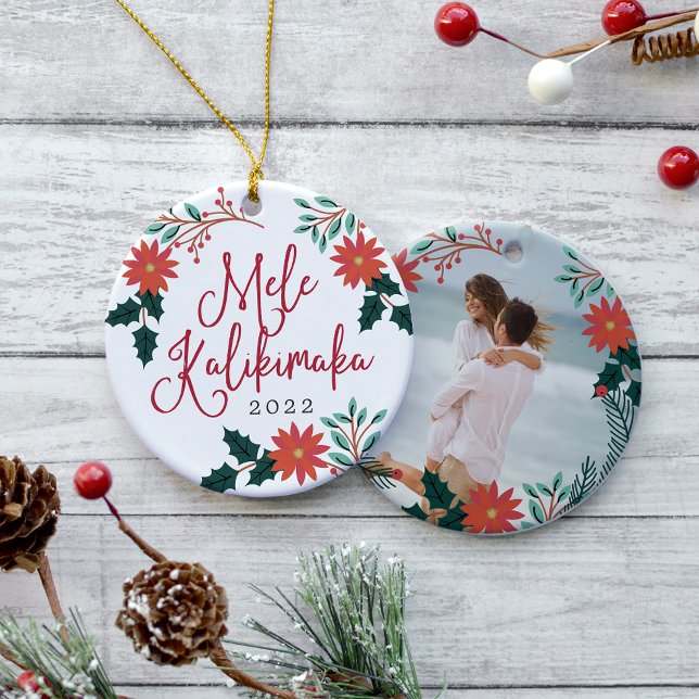 Adorno De Cerámica Mele Kalikimaka | Foto de Navidades hawaianos (Subido por el creador)