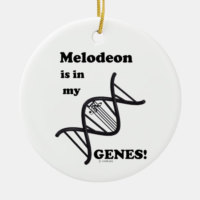 Adorno De Cerámica Melodeón en mis genes (Frente)