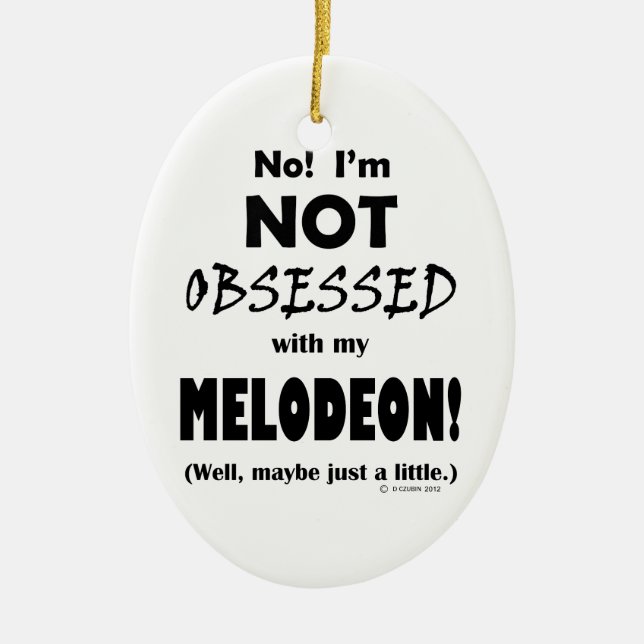 Adorno De Cerámica Melodeón Obssed (Frente)