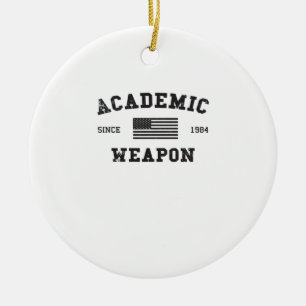 Adorno De Cerámica Meme divertidísimo clásico con arma académica
