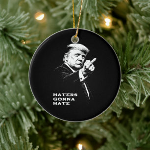 Adorno De Cerámica Meme Divertido Dedo Medio Trump 2026