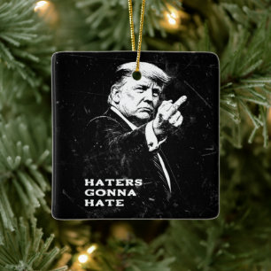 Adorno De Cerámica Meme Divertido Dedo Medio Trump 2026