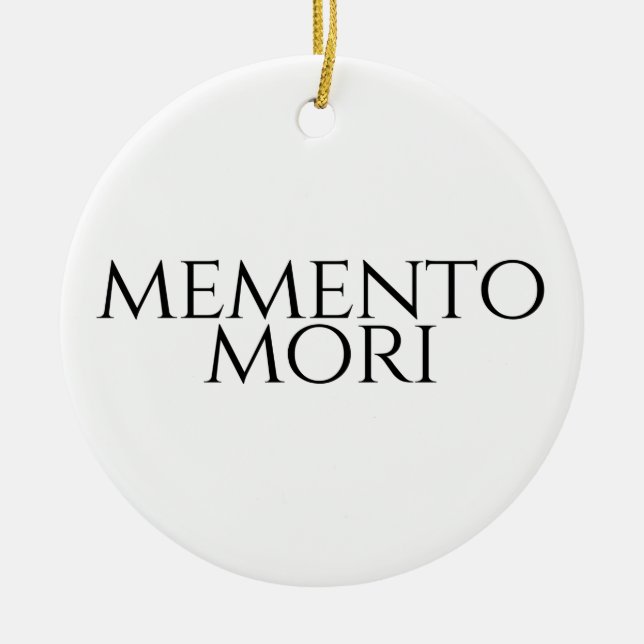 Adorno De Cerámica Memento Mori (Frente)
