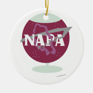 Adorno De Cerámica Memoria de viaje con el logotipo de Vidrio Napa Sp