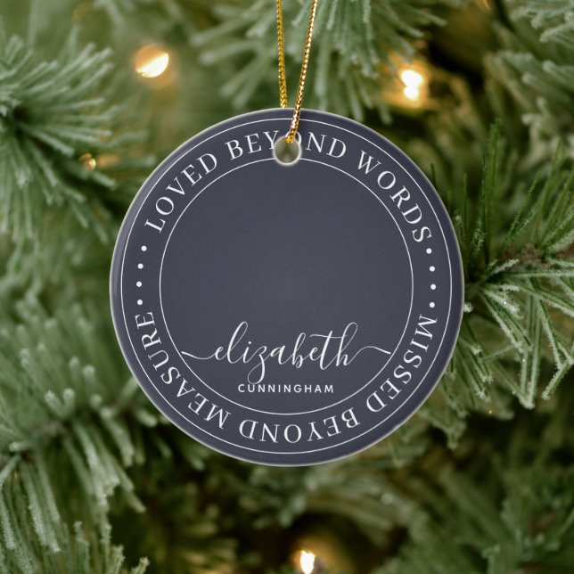 Adorno De Cerámica Memorial amado más allá de las palabras Elegante f (Árbol)