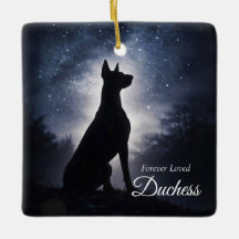 Memorial de Doberman Pinscher con nombre personali