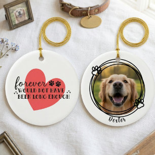 Adorno De Cerámica Memorial de Huella de Perro para Mamá Minimalista 