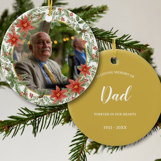 Adorno De Cerámica Memorial de la foto de mi papá (Subido por el creador)