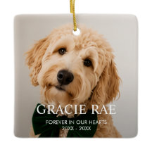 Memorial de Mascota de Foto Simple Personalizado