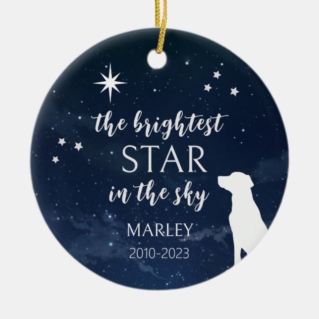 Adorno De Cerámica Memorial de Perro Foto Caprichosa (Frente)