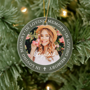 Adorno De Cerámica Memorial En La Memoria Amada Foto De La Cruz Moder