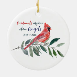Adorno De Cerámica Memorial Eucalyptus Cardinal Photo Keepsake