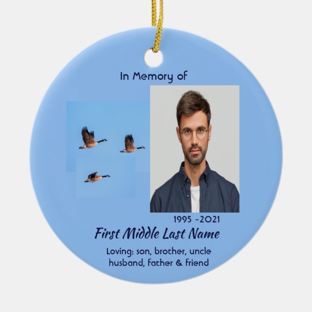 Adorno De Cerámica  Memorial Keepsake Canada Goose Outdoors (Frente)