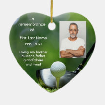 Memorial Keepsake Golfer Personalizado de golf