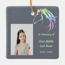 Adorno De Cerámica Memorial Keepsake Pastel Horse Art