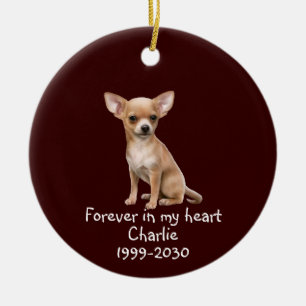 Adorno De Cerámica Memorial Keepsake Perro Mascota Animal Personaliza