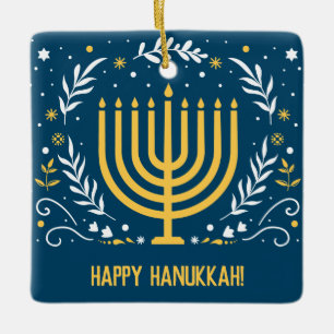Adorno De Cerámica Menorah Hanukkah decorativo