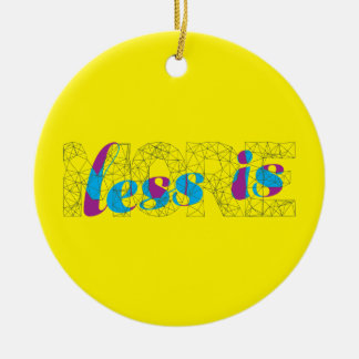 Adorno De Cerámica Menos es un poster más minimalista del diseño de