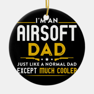 Adorno De Cerámica Mens Airsoft Dad Just Like Normal Dad Except