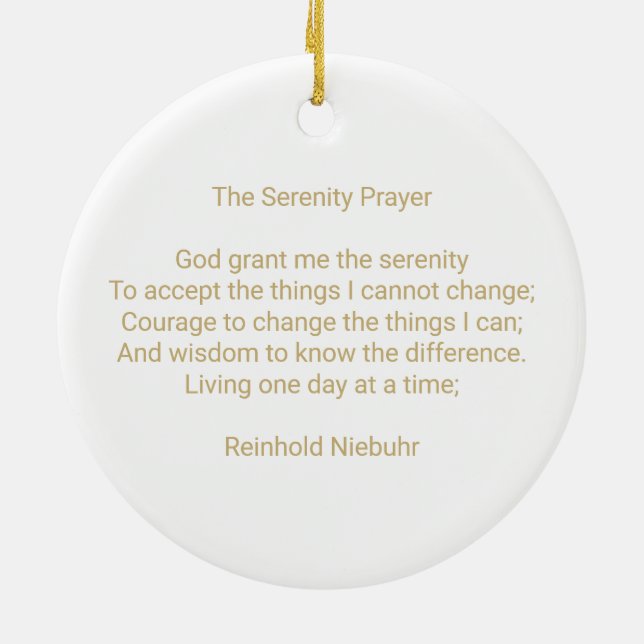 Adorno De Cerámica Mensaje de oración de recuperación para personaliz (Atrás)