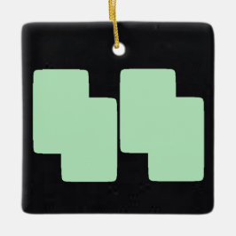 Adorno De Cerámica Menta de invierno 5 | MERRY NAVIDAD | m3galleryStu