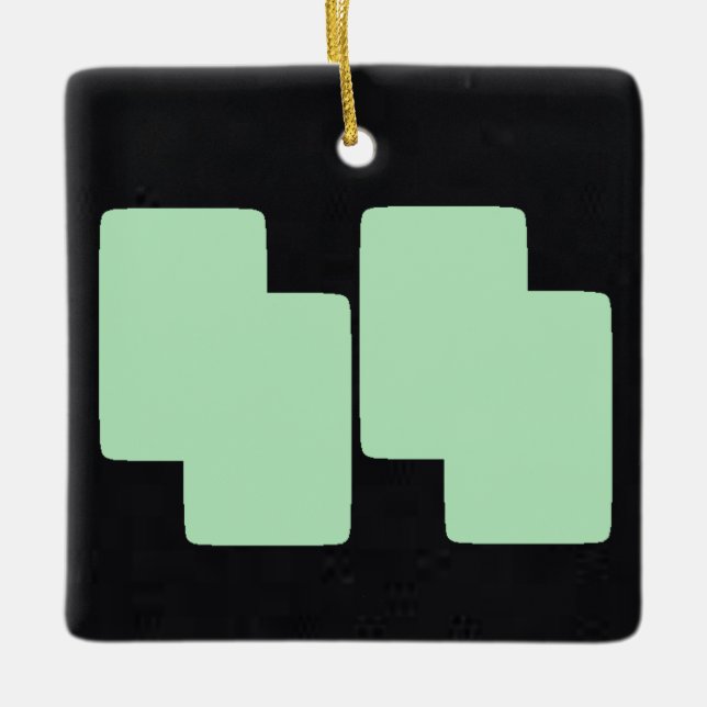 Adorno De Cerámica Menta de invierno 5 | MERRY NAVIDAD | m3galleryStu (Anverso)