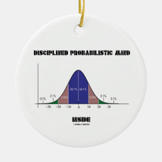 Adorno De Cerámica Mente probabilística disciplinada dentro de la cur