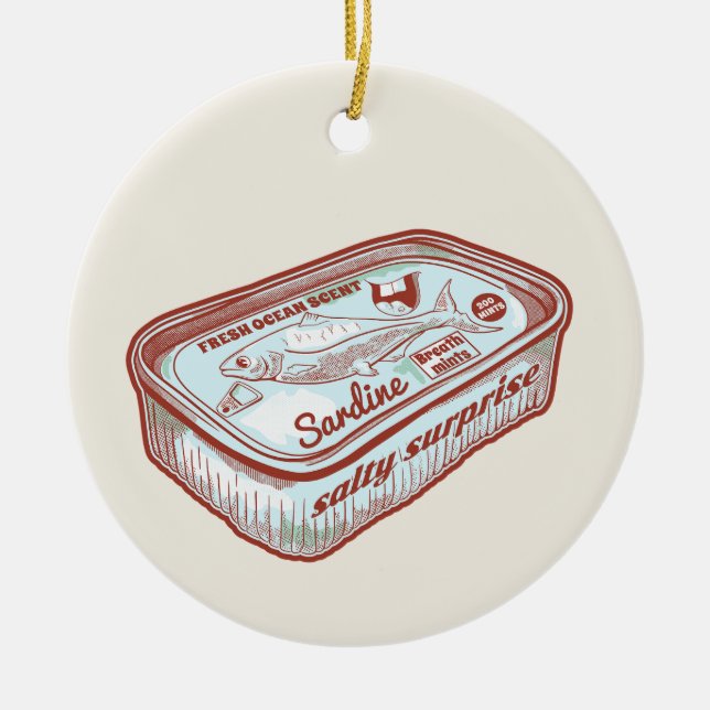 Adorno De Cerámica Mentes de aliento divertidas (Frente)