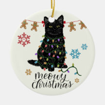 Meowy Navidades Black Cat