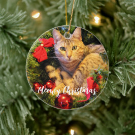 Adorno De Cerámica Meowy Navidades Cat