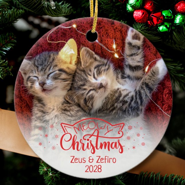 Adorno De Cerámica Meowy Navidades dos imágenes diversión del amante  (Subido por el creador)
