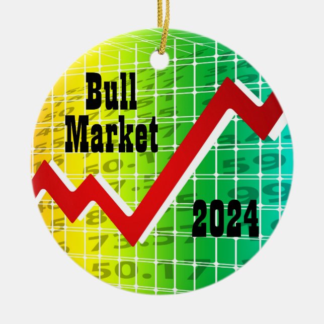 Adorno De Cerámica Mercado alcista 2024 (Frente)