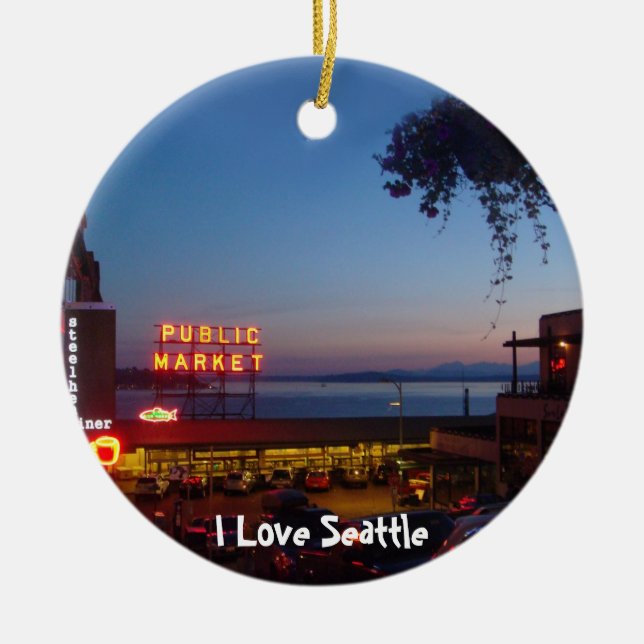 Adorno De Cerámica Mercado de lugar de Pike (Frente)