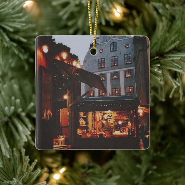 Adorno De Cerámica Mercado de navidades de Estocolmo (Árbol)