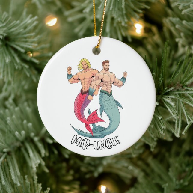 Adorno De Cerámica Merman Ornament - Mer Uncle (Árbol)