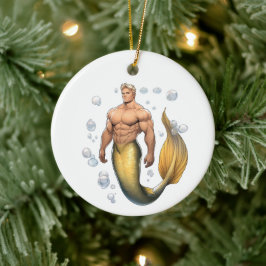 Adorno De Cerámica Merman Ornament - Yellowtail