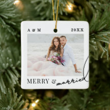 Merry And Married Minimalist Photo