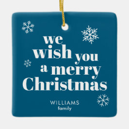 Adorno De Cerámica Merry Christmas 