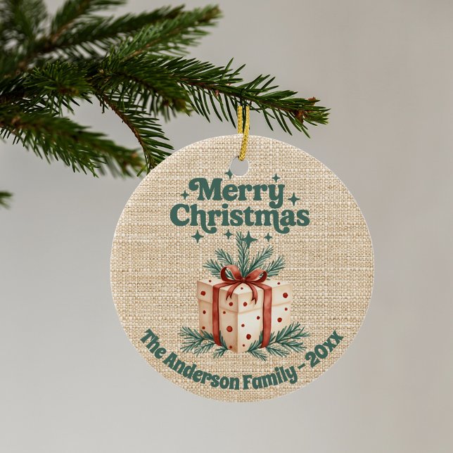 Adorno De Cerámica Merry Christmas beilap caja de regalo de bienvenid (Subido por el creador)