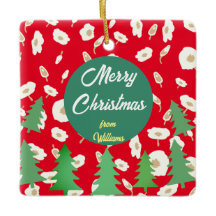 Merry Christmas Flour Pine Tree