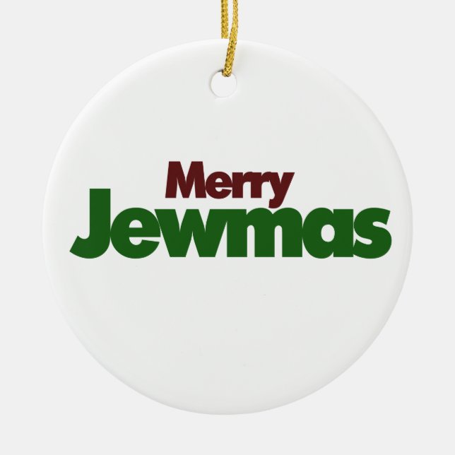 Adorno De Cerámica Merry Jewmas (Frente)