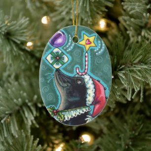 ADORNO DE CERÁMICA MERRY NAVIDAD DE SELLO DE REGALOS DE EQUILIBRIO Y