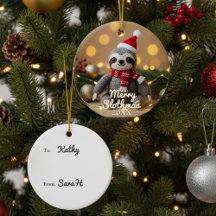 Merry Slothmas Santa Sloth Personalizado